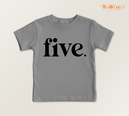 Five Birthday Shirt for Boy - 5th Birthday Boy Shirt - Boy Fifth Birthday Shirt
