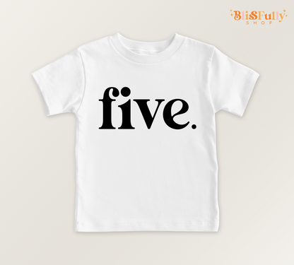 Five Birthday Shirt for Boy - 5th Birthday Boy Shirt - Boy Fifth Birthday Shirt