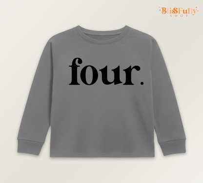 Four Birthday Boy Shirt Long Sleeve - 4th Birthday Boy Shirt - Fourth Birthday Boy Shirt Long Sleeve