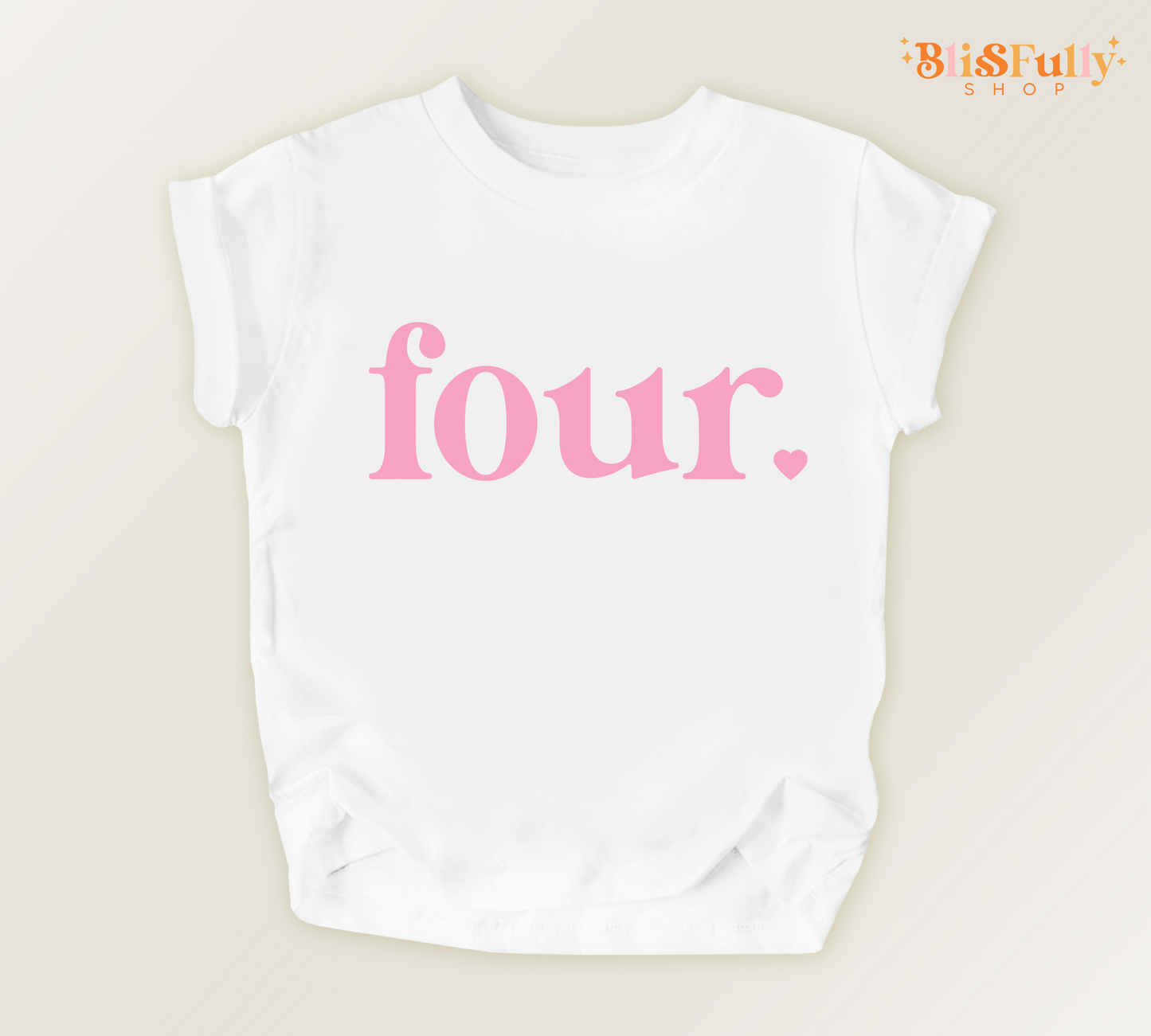 Four Birthday Shirt for Girl - 4th Birthday Shirt Girl - Girl Fourth Birthday Shirt