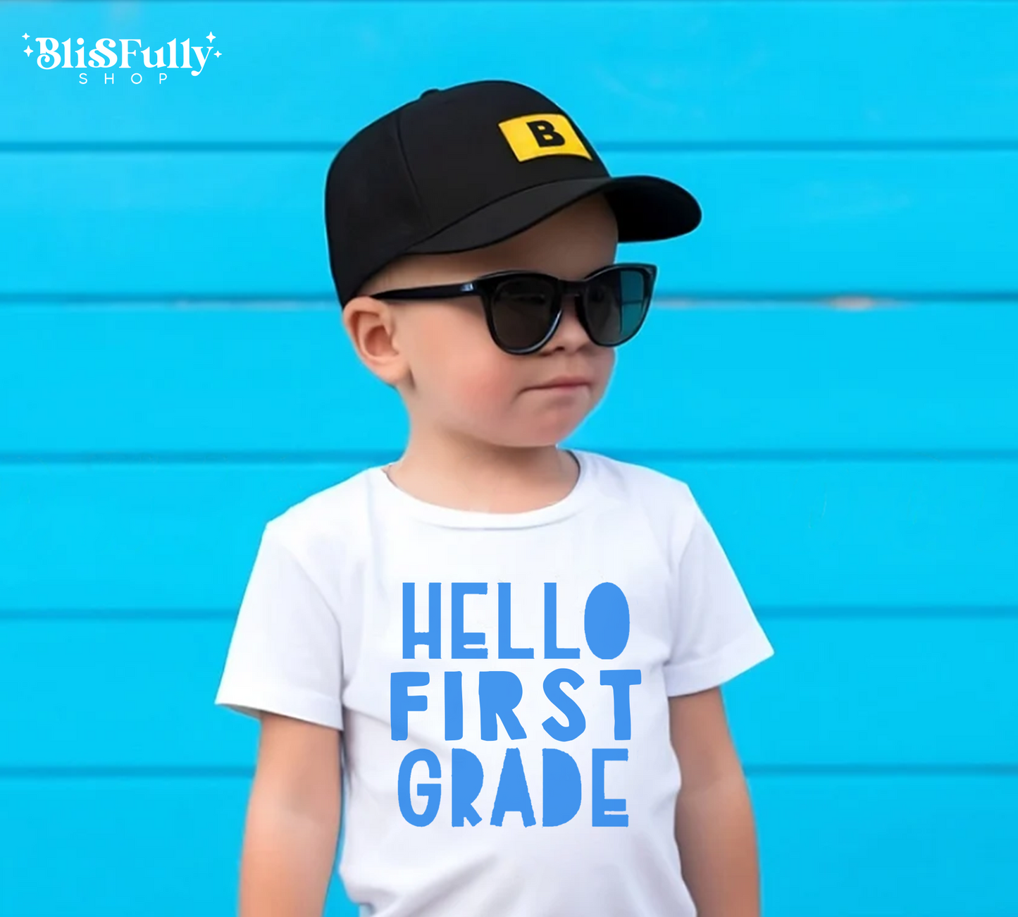 Hello 1st Grade Shirt Boy - Hello First Grade Shirt - First Day of School Shirt Boy - First Day of 1st Grade Shirt Boy