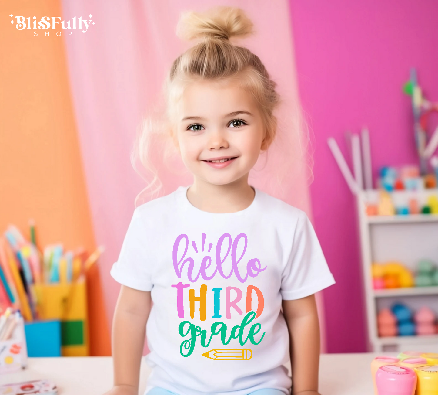 Hello 3rd Grade Shirt - Hello Third Grade Shirt - First Day of School Shirt - First Day of 3rd Grade Shirt