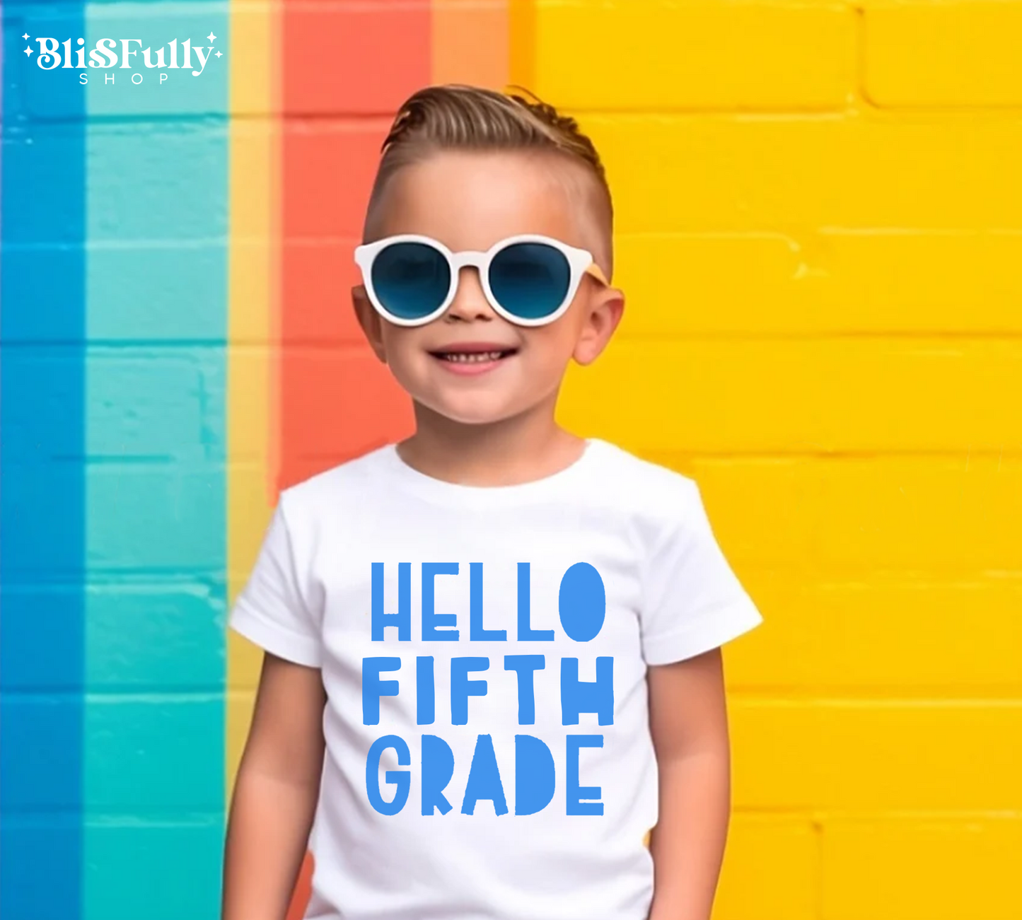 Hello 5th Grade Shirt Boy - Hello Fifth Grade Shirt - First Day of School Shirt Boy - First Day of 5th Grade Shirt Boy