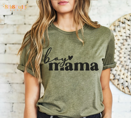 Boy Mama Shirt - Mama Shirt - Mom Shirt
