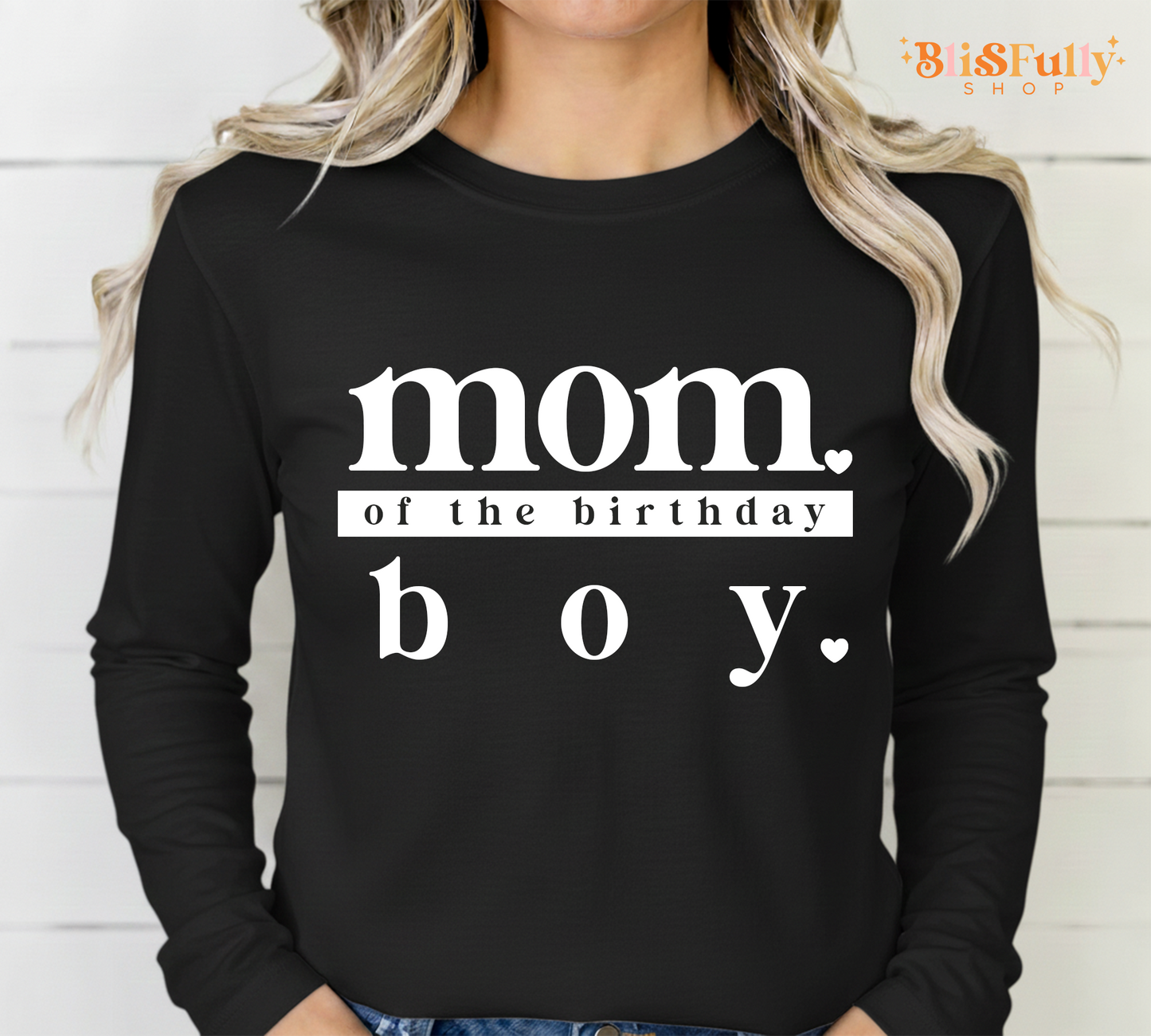Mom of the Birthday Boy Shirt Long Sleeve - Mama of Boy Shirt Long Sleeve