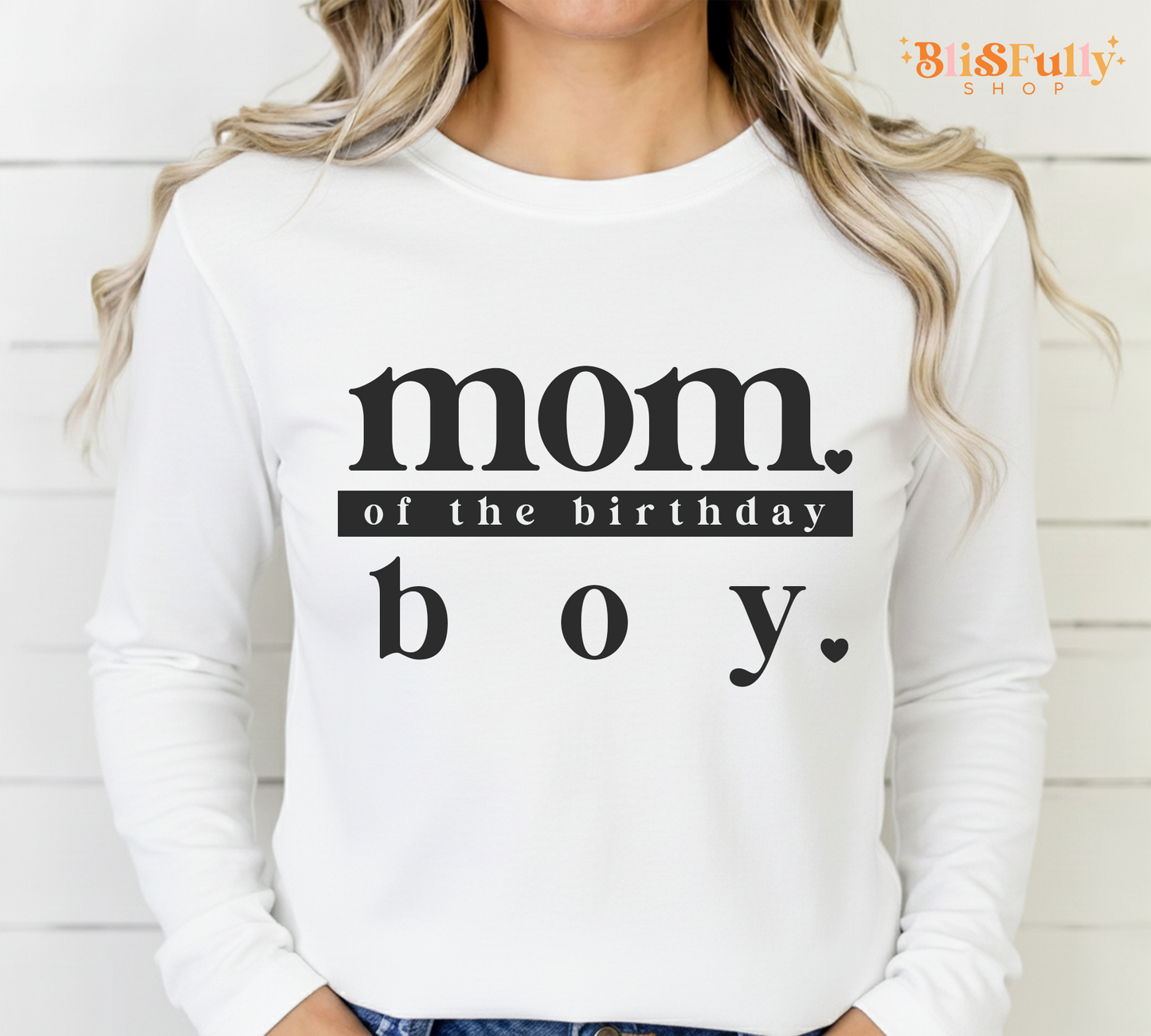 Mom of the Birthday Boy Shirt Long Sleeve - Mama of Boy Shirt Long Sleeve