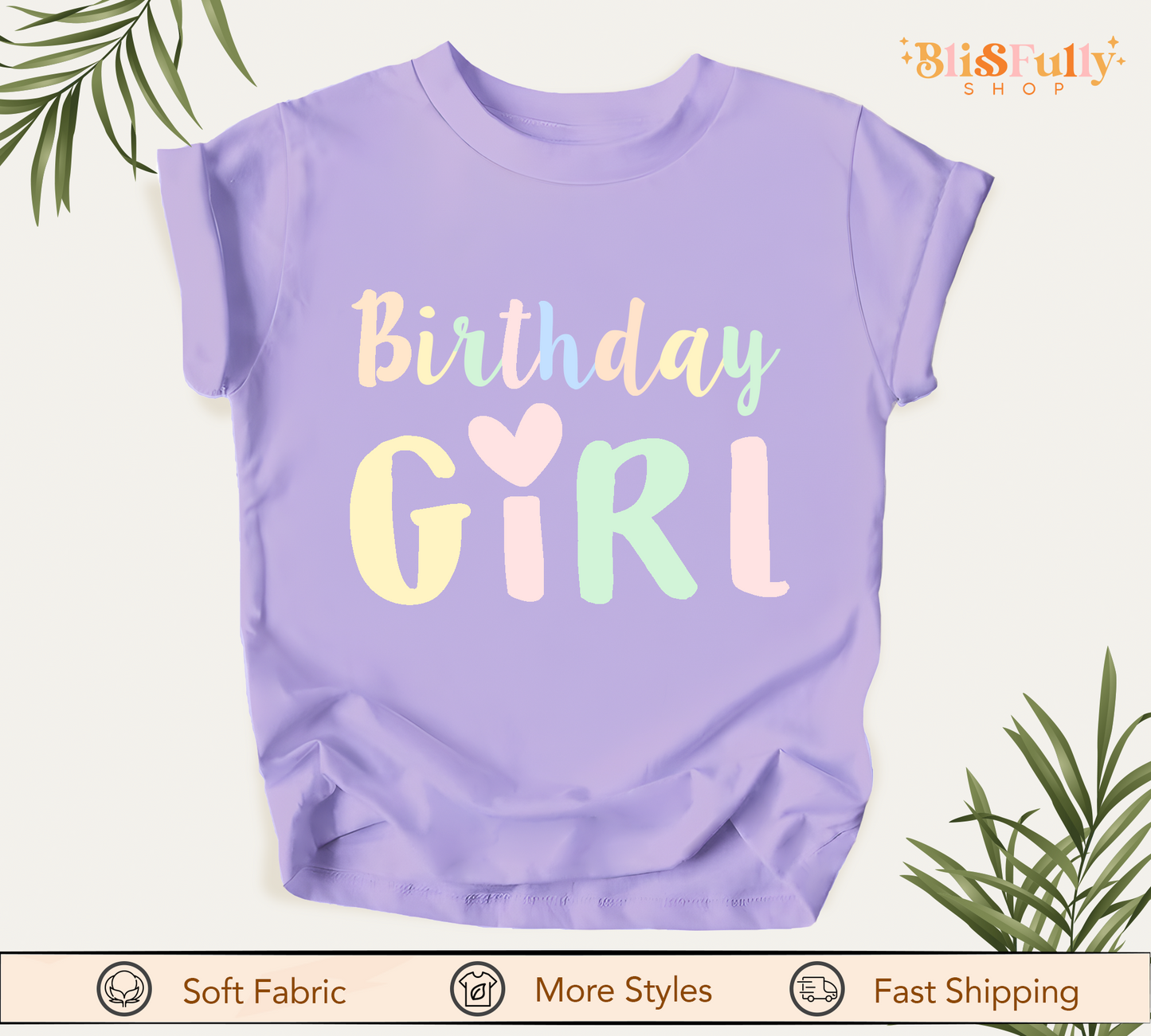 Birthday Girl Shirt - Birthday Shirt for Girls - Birthday Girl Heart Shirt