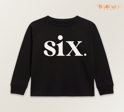Six Birthday Boy Shirt Long Sleeve - 6th Birthday Shirt Long Sleeve