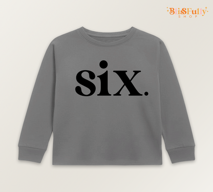 Six Birthday Boy Shirt Long Sleeve - 6th Birthday Shirt Long Sleeve