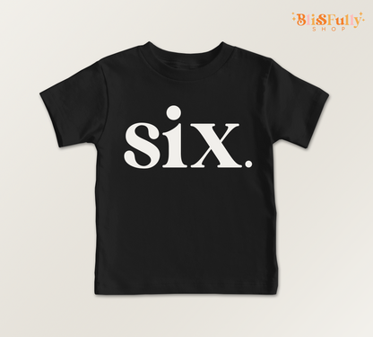 Six Birthday Shirt for Boy - 6th Birthday Boy Shirt