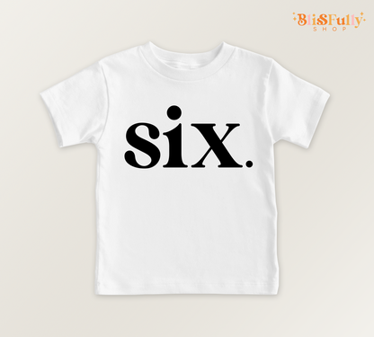 Six Birthday Shirt for Boy - 6th Birthday Boy Shirt