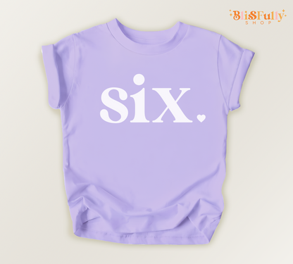 Six Birthday Shirt for Girl - 6th Birthday Shirt Girl