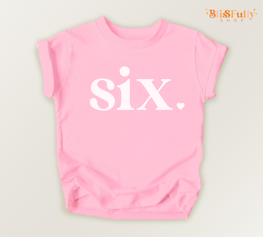 Six Birthday Shirt for Girl - 6th Birthday Shirt Girl