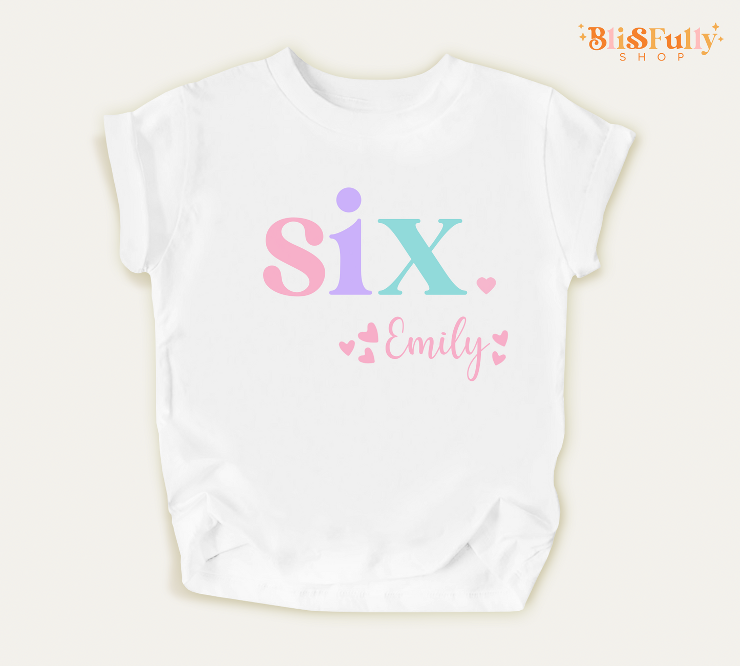 Six Birthday Shirt for Girl Personalized - 6th Birthday Shirt Girl