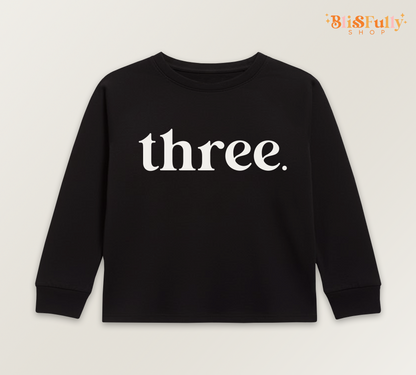 Three Birthday Boy Shirt Long Sleeve - 3rd Birthday Boy Shirt - Third Birthday Boy Shirt Long Sleeve