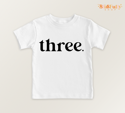 Three Birthday Shirt for Boy - 3rd Birthday Boy Shirt - Boy Third Birthday Shirt