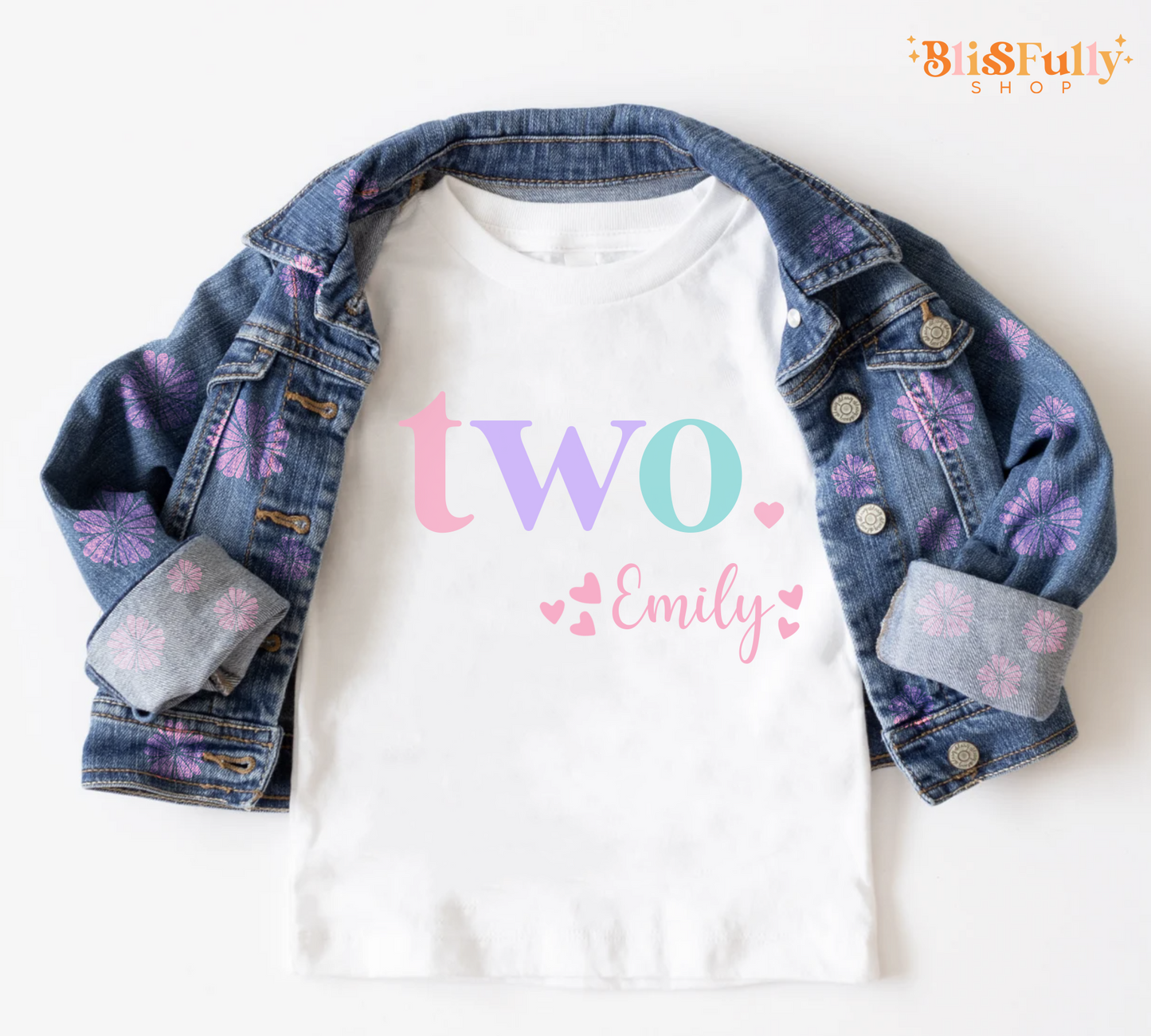 Two Birthday Shirt for Girl Personalized - 2nd Birthday Shirt Girl - Girl Second Birthday Shirt