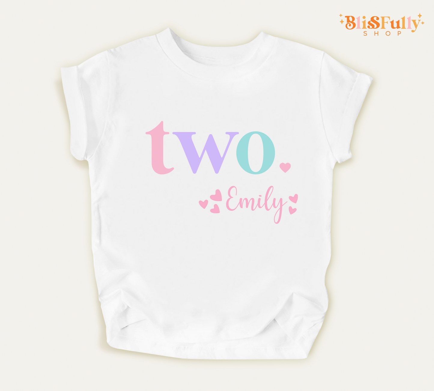 Two Birthday Shirt for Girl Personalized - 2nd Birthday Shirt Girl - Girl Second Birthday Shirt
