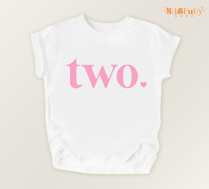 Two Birthday Shirt for Girl - 2nd Birthday Shirt Girl - Girl Second Birthday Shirt